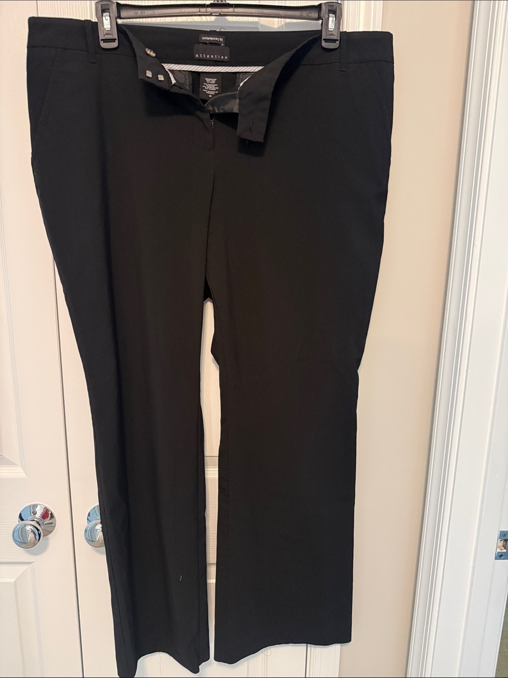 LOFT Black Work Trousers - Straight Leg
